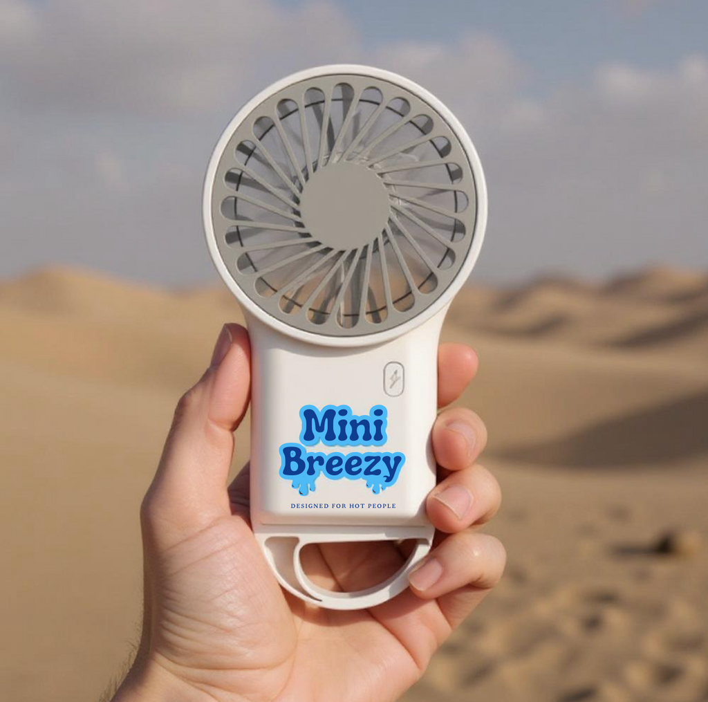 Ventilateur Mini Breezy – Sable Blanc