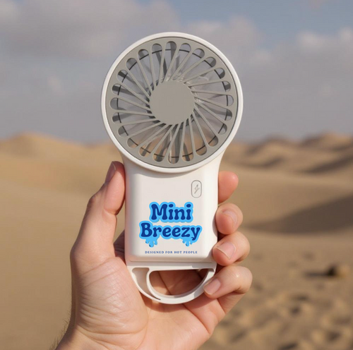 Ventilateur Mini Breezy – Sable Blanc