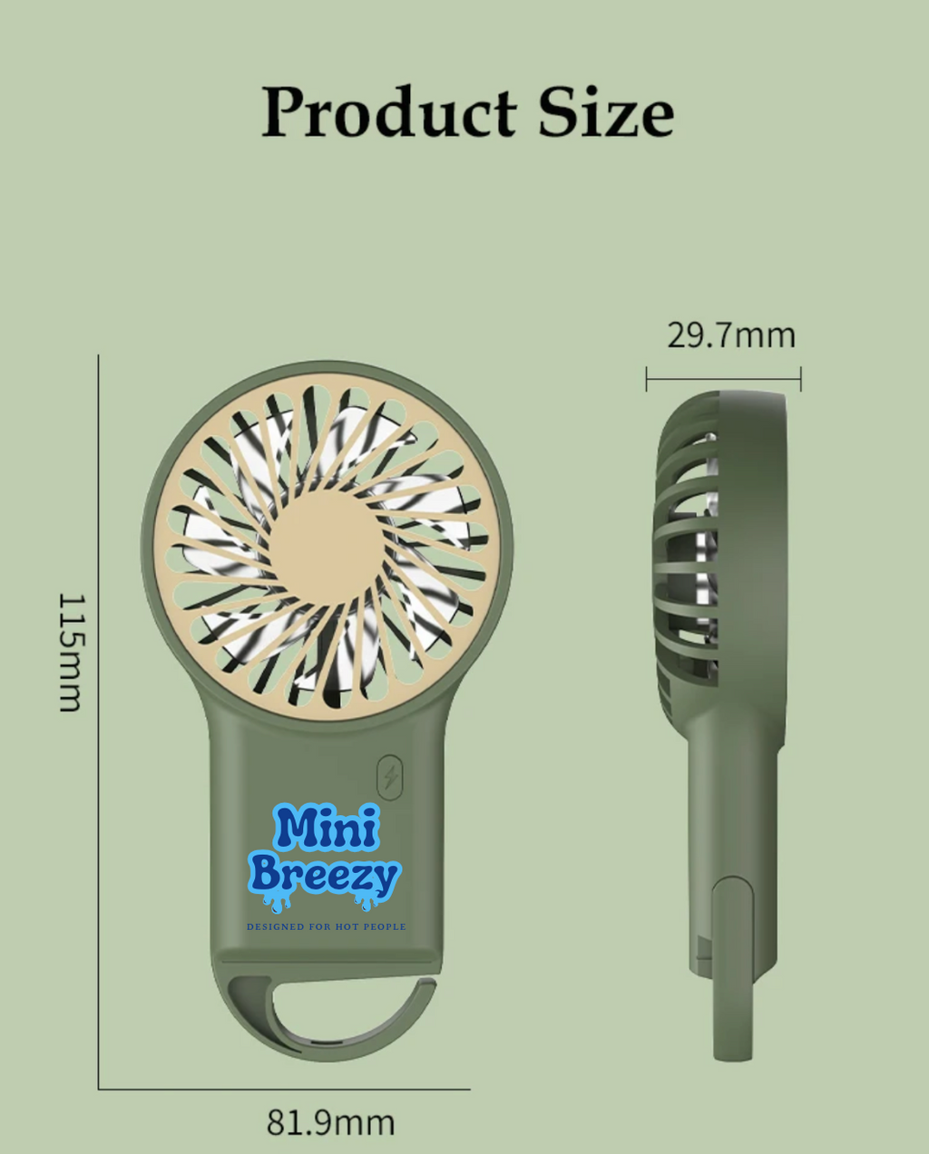 Ventilateur Mini Breezy - Matcha Mood