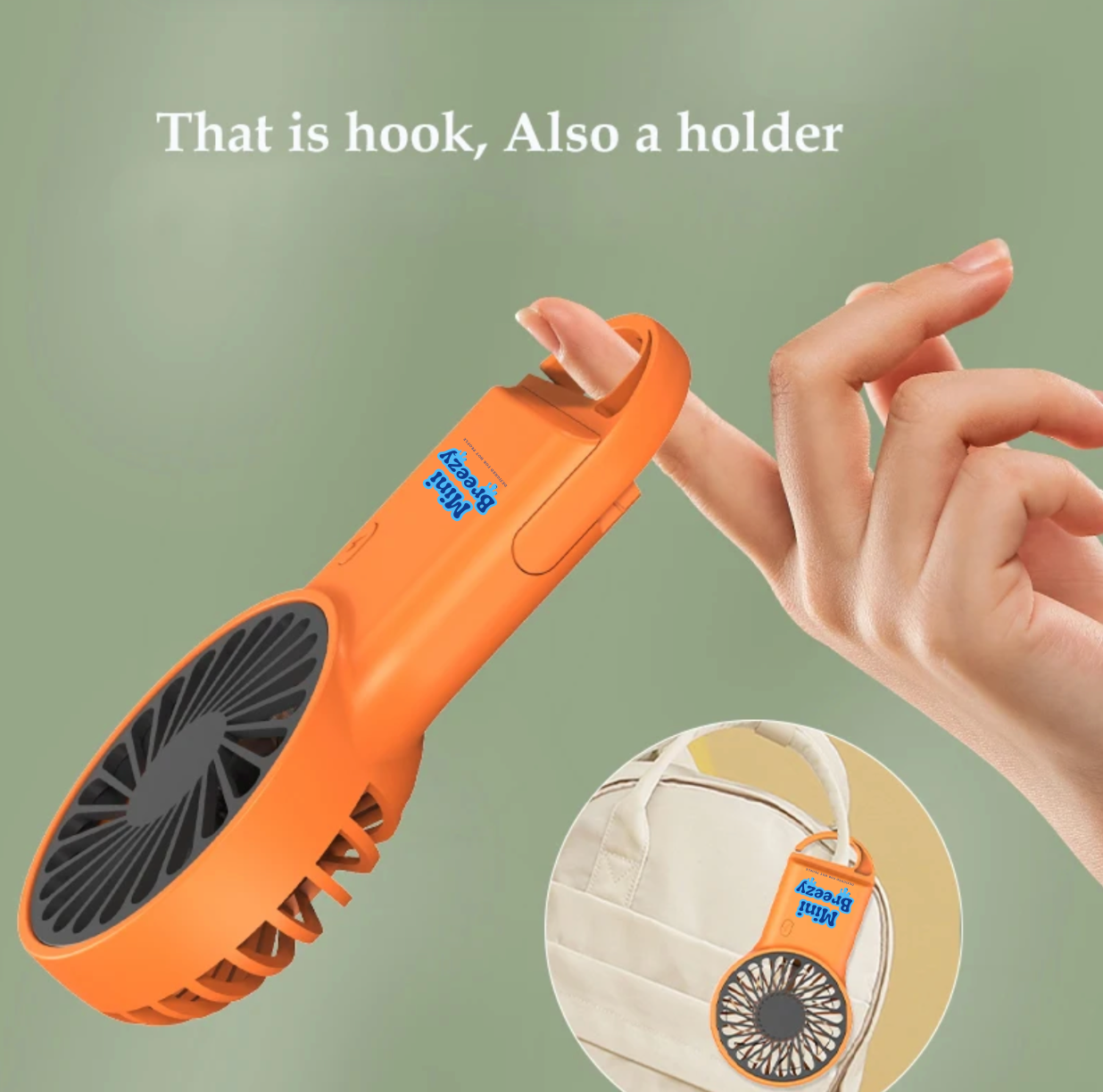 Ventilateur Mini Breezy - Orange